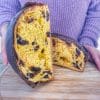 Panettone al cioccolato fondente e nocciole con crema Nocciola ---- peso 500gr - immagine 2